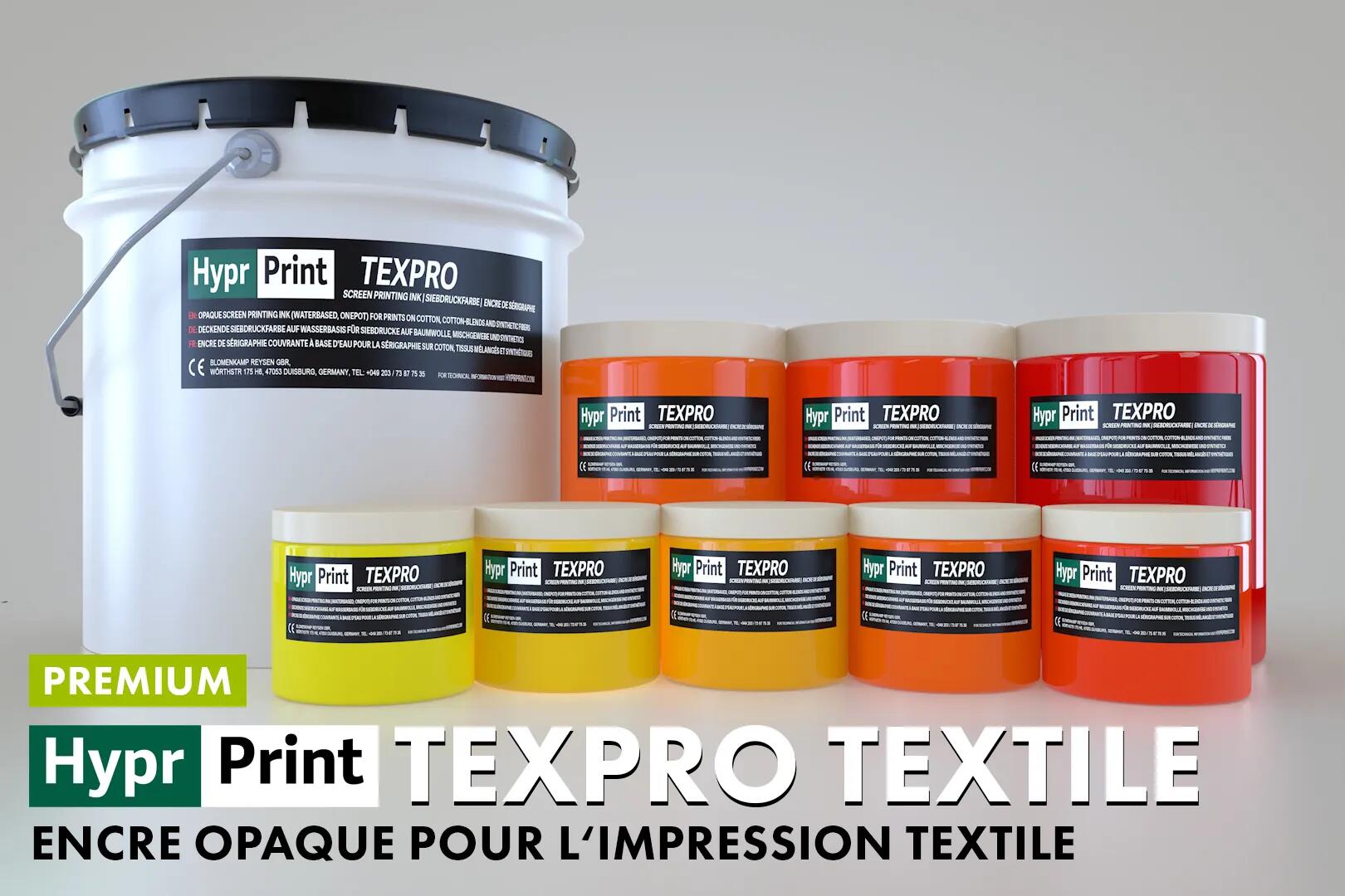 TEPXRO Encre opaque pour l‘impression textile serigraphie