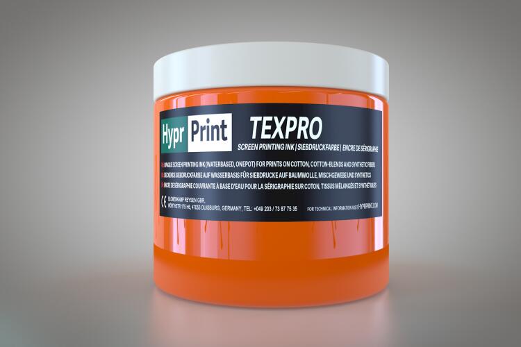 Encre de sérigraphie HyprPrint TEXPRO Orange