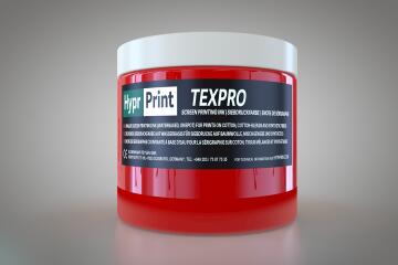 Encre de sérigraphie HyprPrint TEXPRO Rouge 250ml