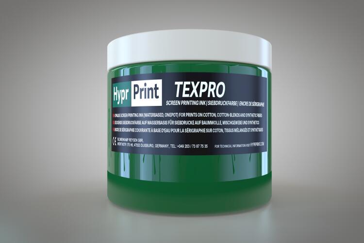Encre de sérigraphie HyprPrint TEXPRO Vert moyen 250ml